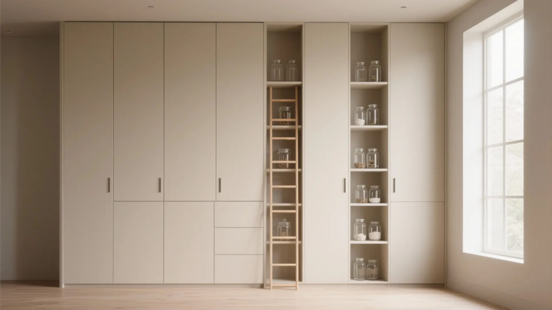 2. Vertical Storage and Open Shelving