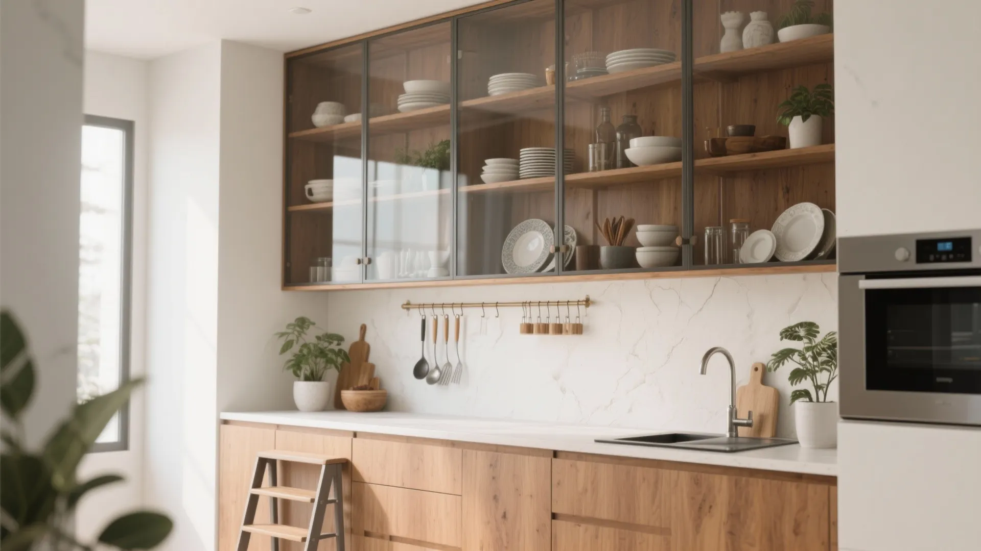 1. Vertical storage with personality