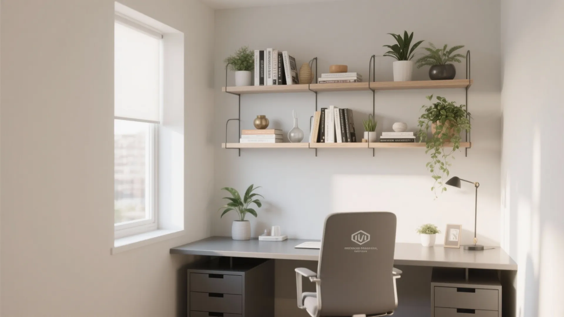 2. Floating Shelves for Vertical Storage