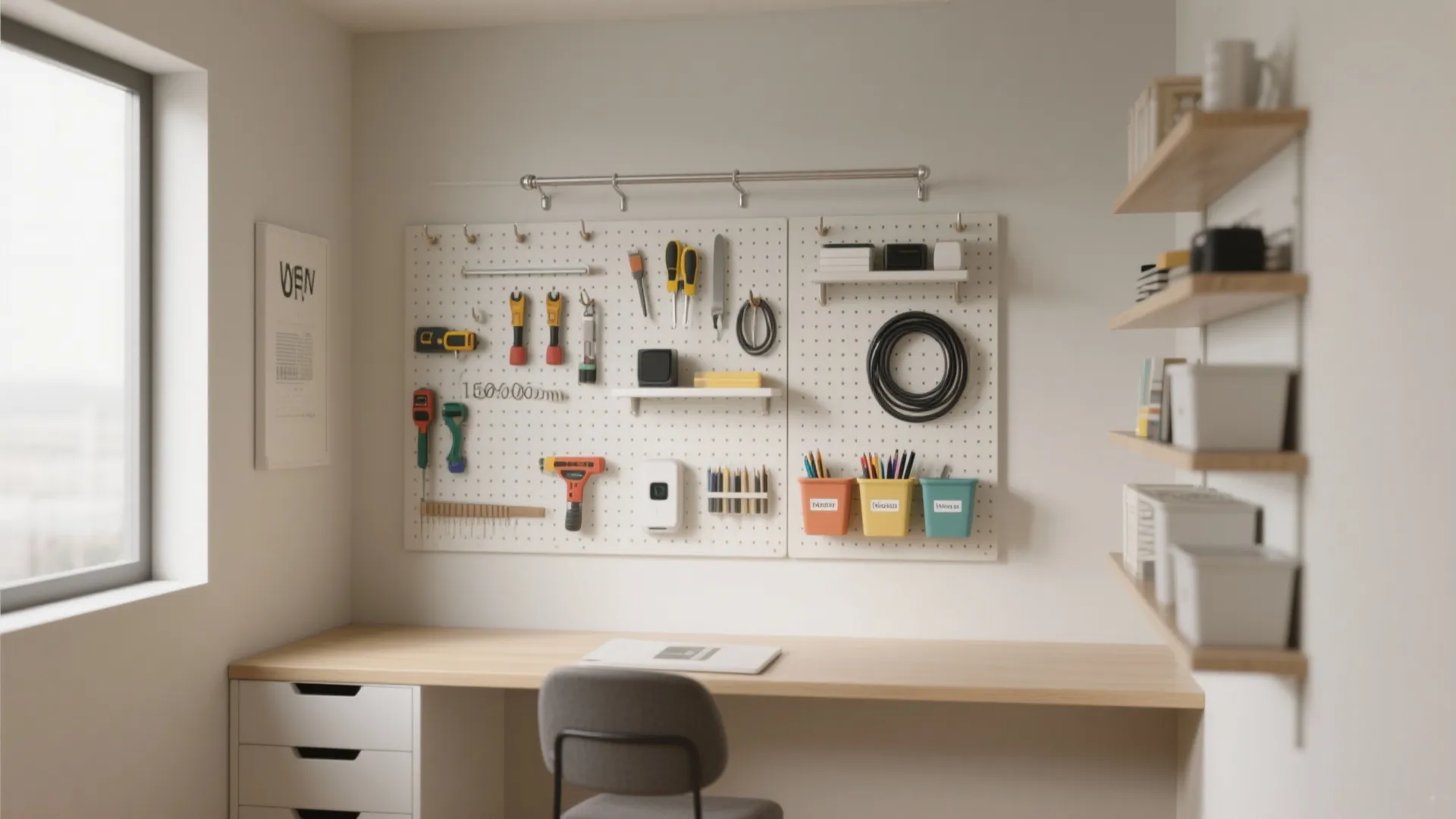 4) Vertical storage that stays within arm’s reach