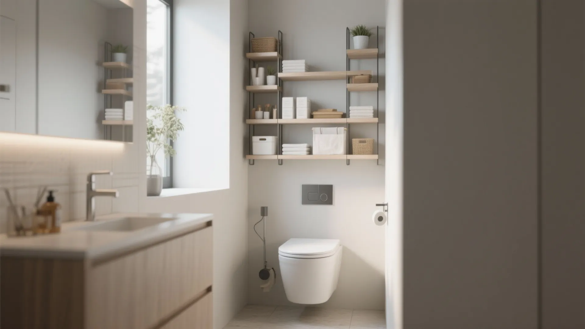 Tip 10: Vertical Storage Above Toilet