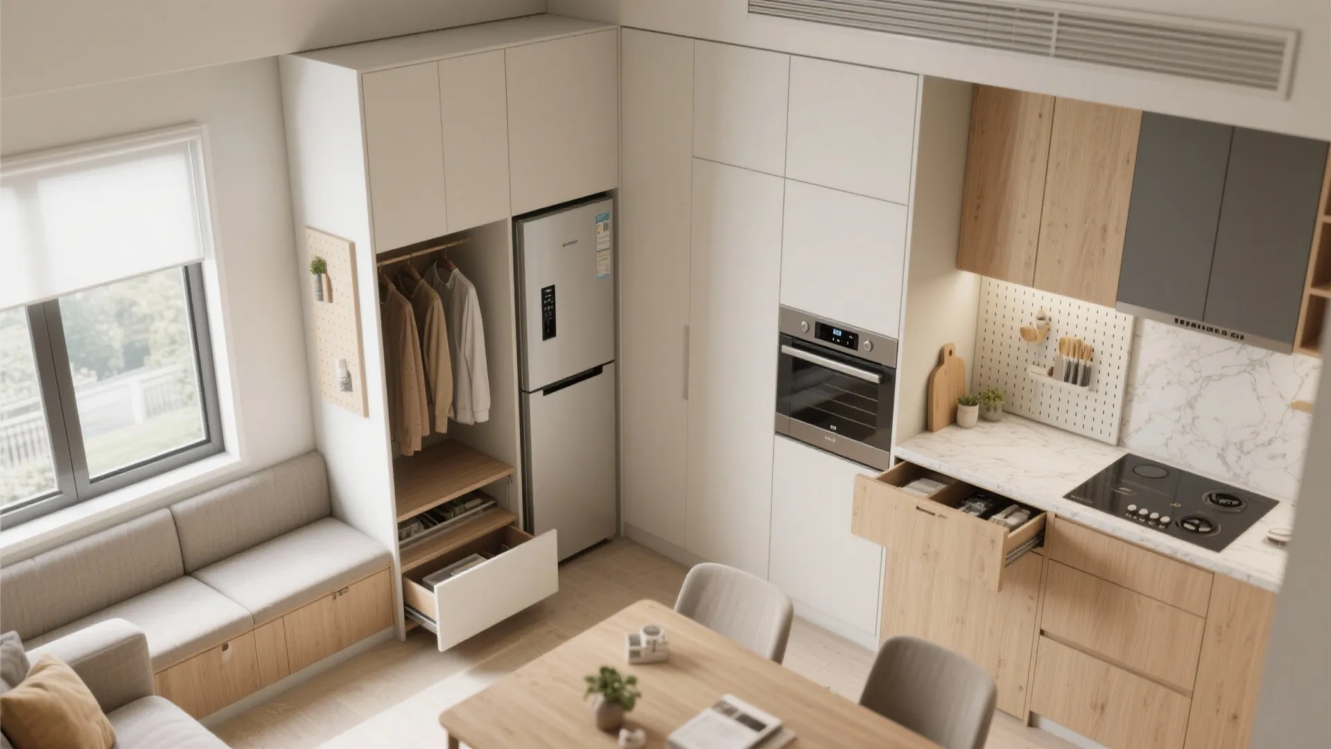 Vertical Storage and Multi-Functional Furniture
