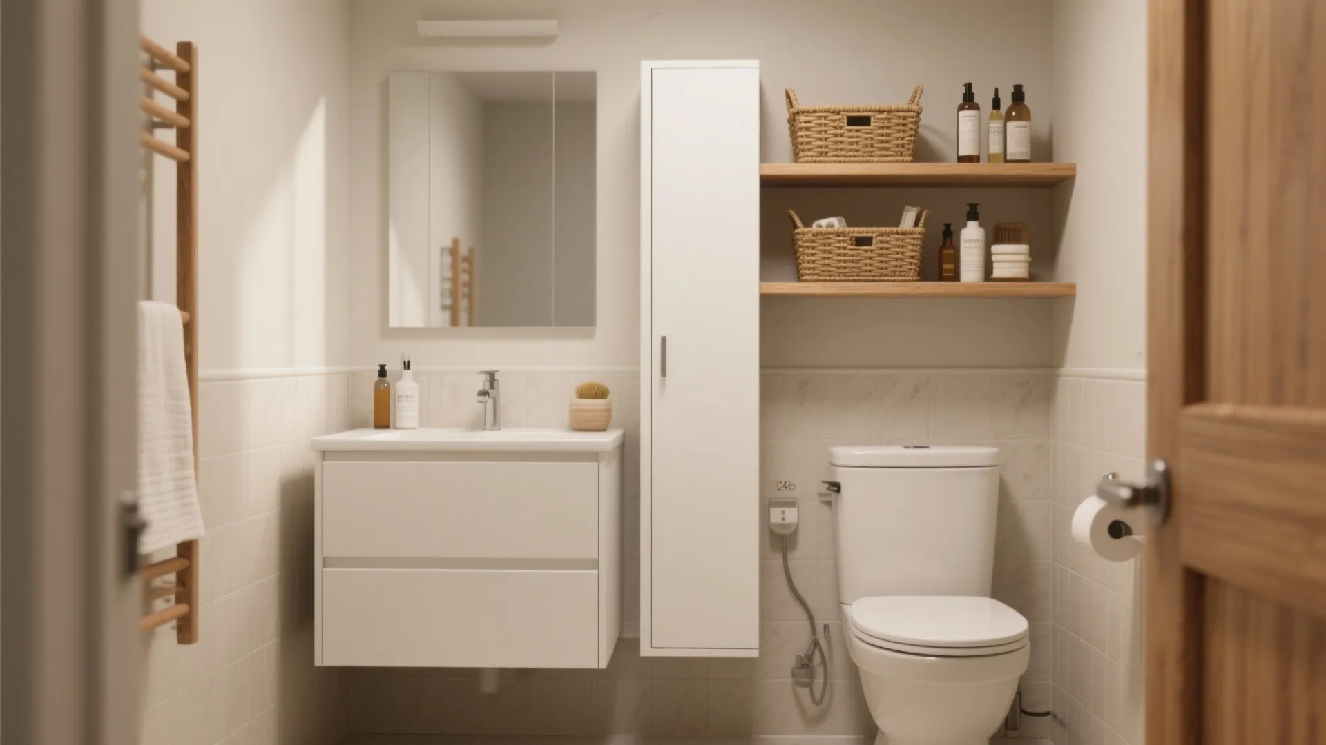 2. Use Vertical Storage Above and Beside