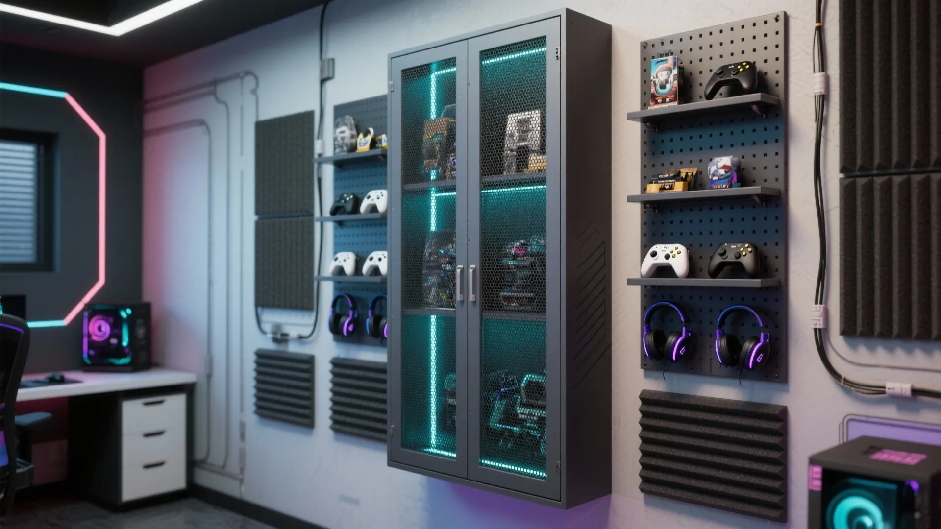 3. Vertical Storage + Display Wall