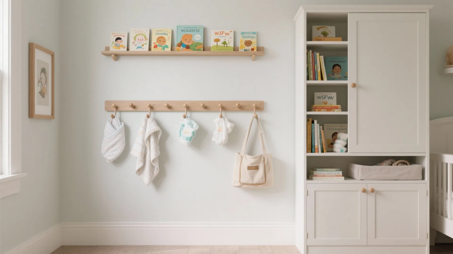 Vertical Storage: Peg Rails, Picture Ledges, and Narrow Bookcases