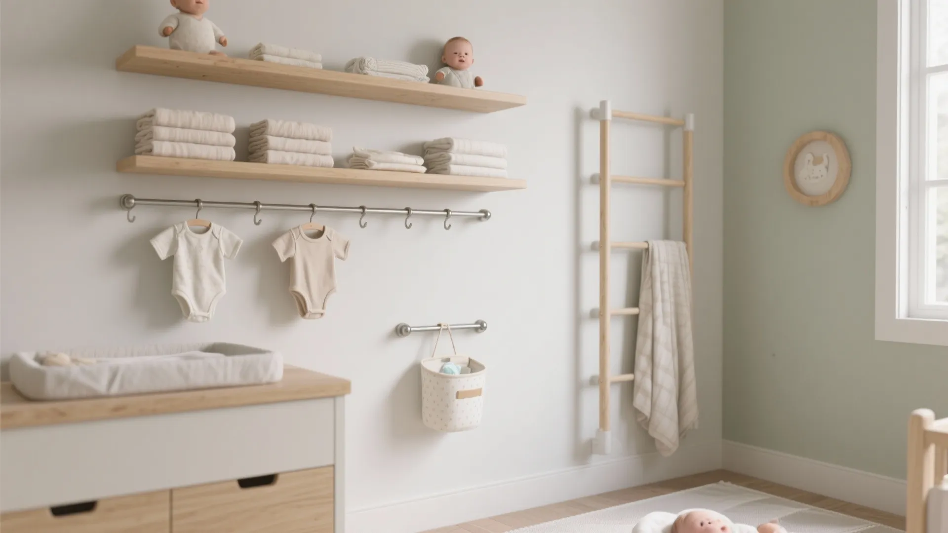 Minimalist vertical storage that looks like decor