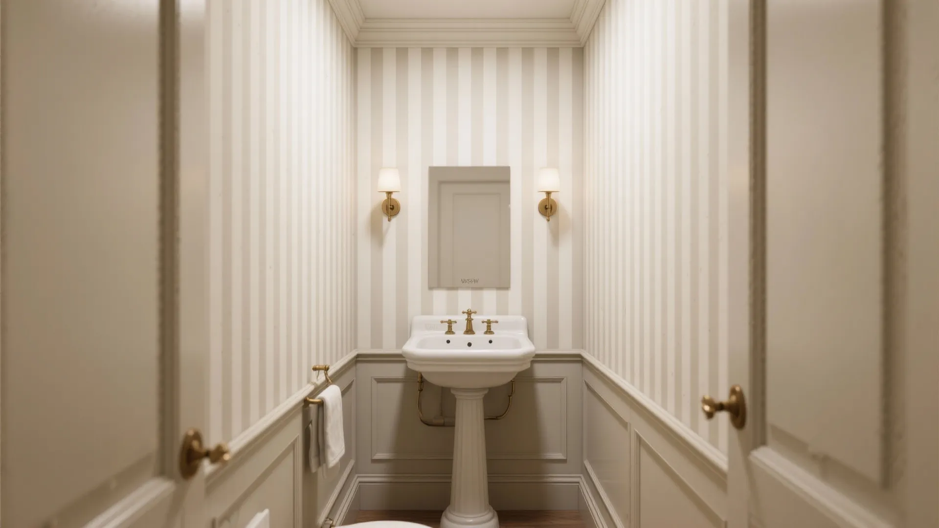 Vertical Stripes to Lift the Ceiling