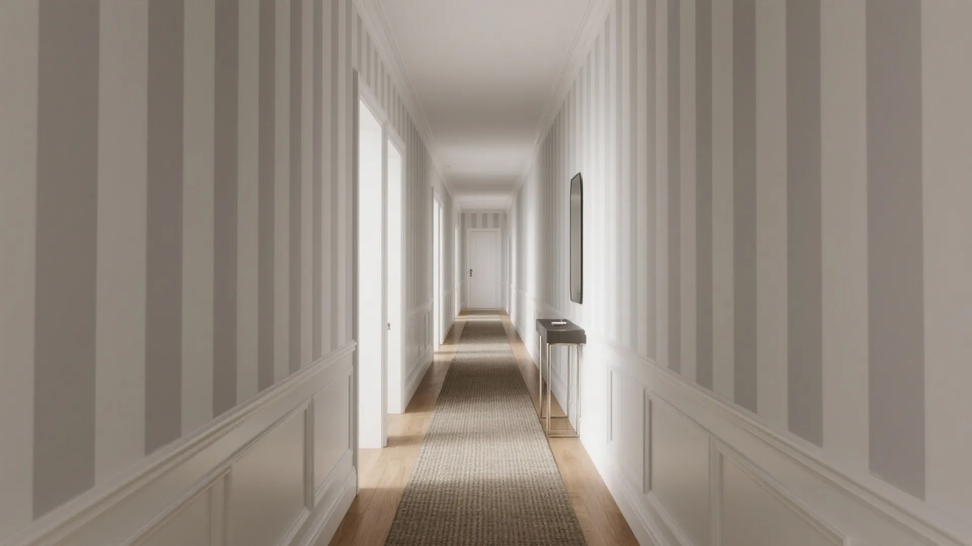 Subtle Vertical Stripes to Add Height