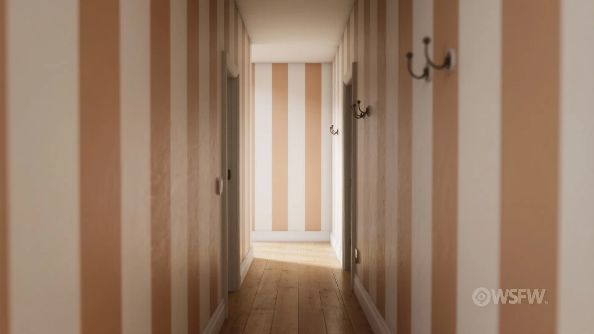 Vertical or Off-Set Stripes to Lift the Ceiling