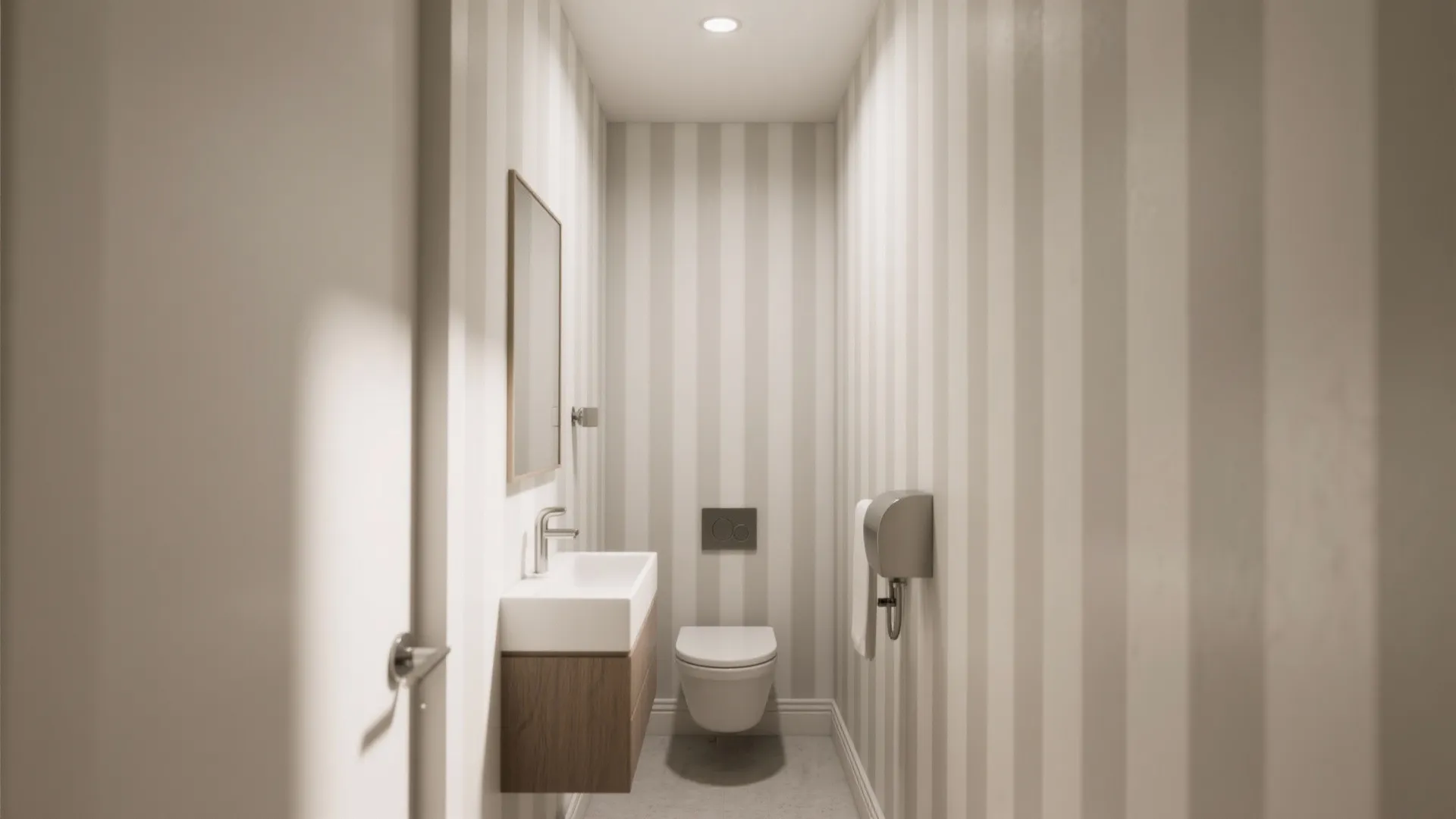 3. Vertical Stripes and Narrow Accent Walls