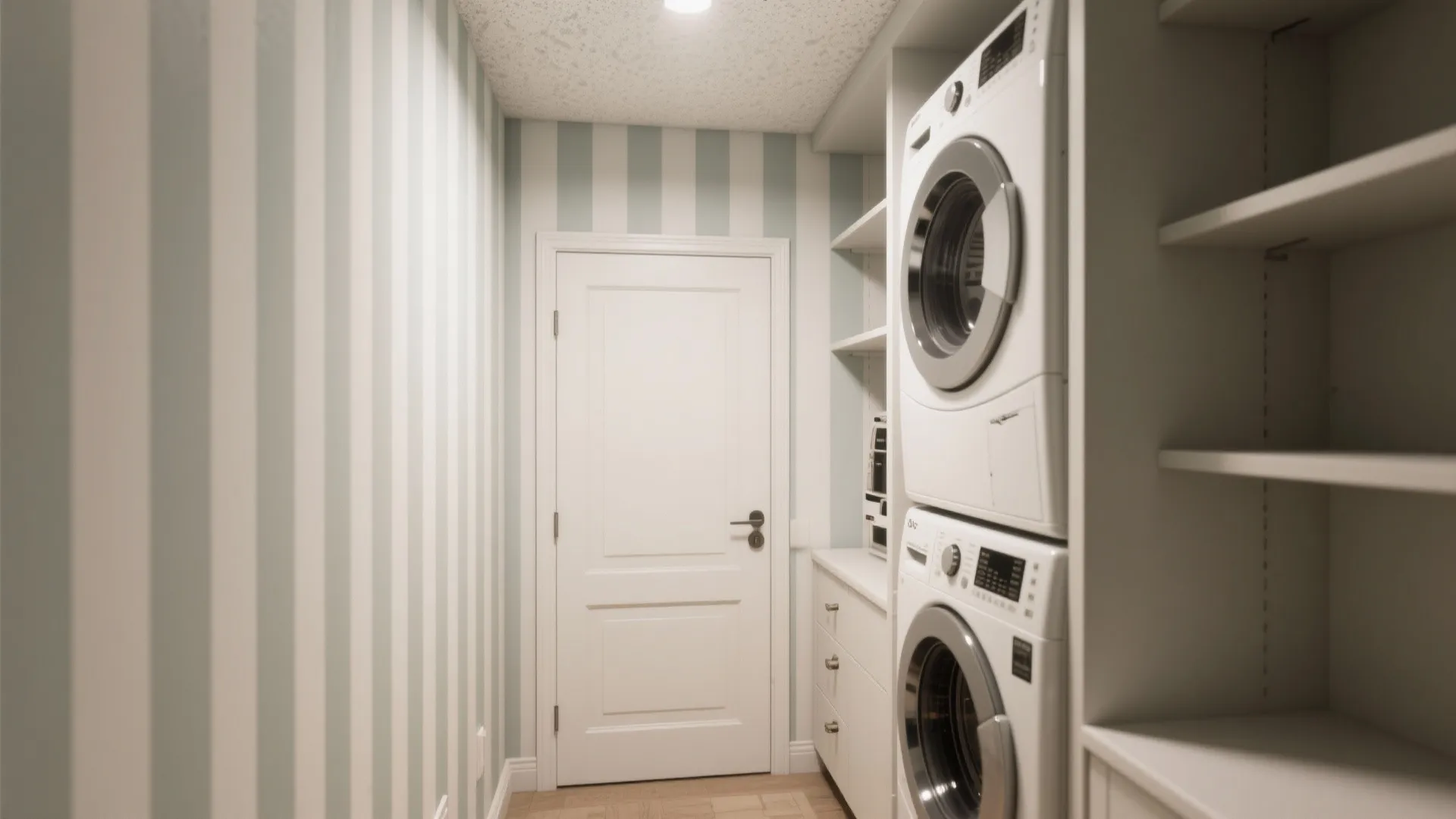 3. Vertical Stripes to Make the Room Feel Taller