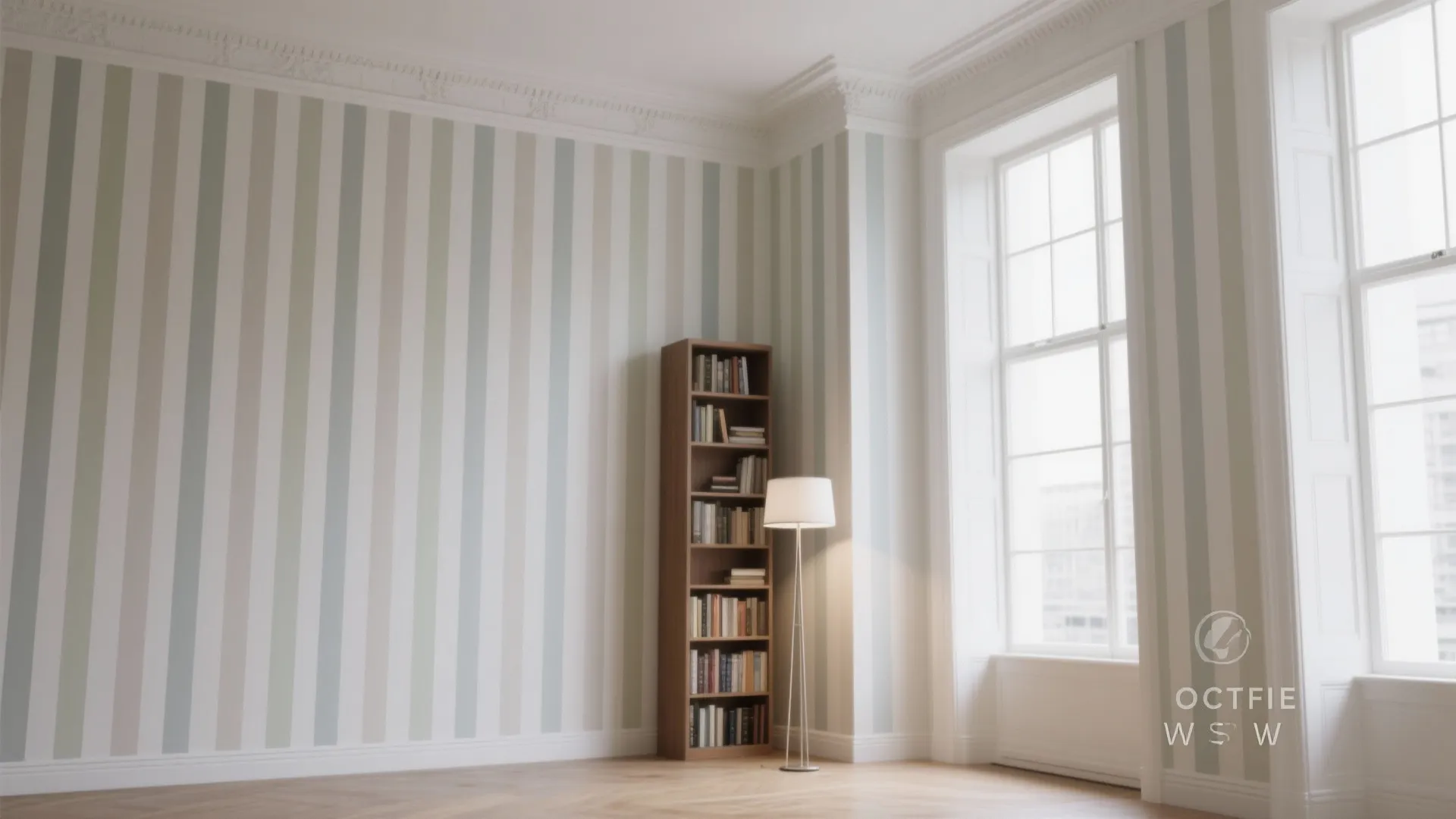 2. Vertical Stripes to Make Ceilings Soar