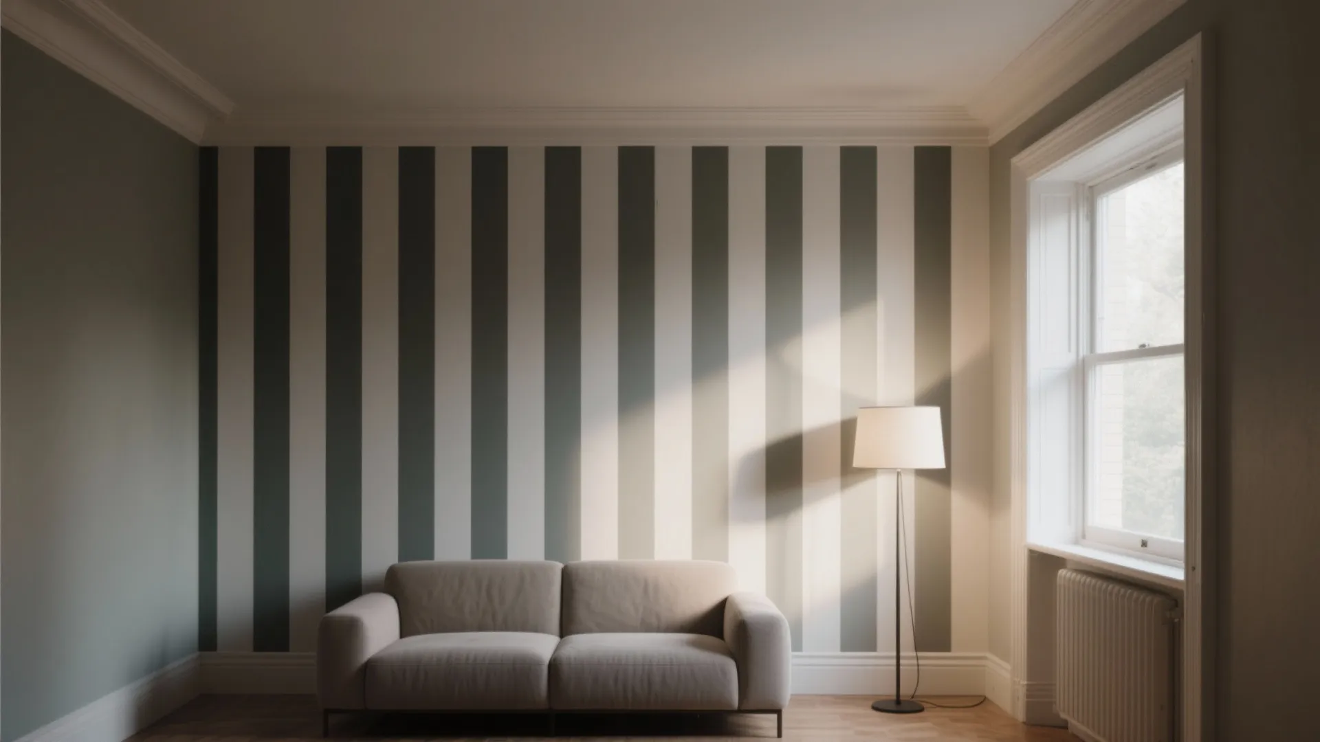 1. Vertical stripes to boost perceived height