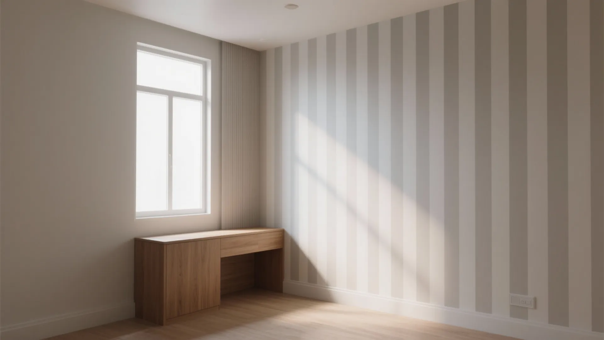 3. Vertical Roller Stripes for Height Illusion