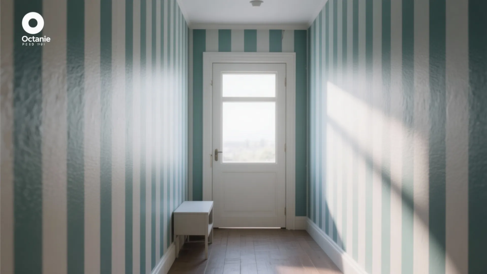 2. Vertical stripes to lift low ceilings