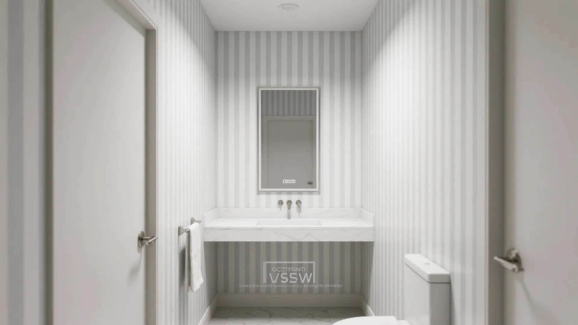 Vertical Stripes to Lift the Ceiling