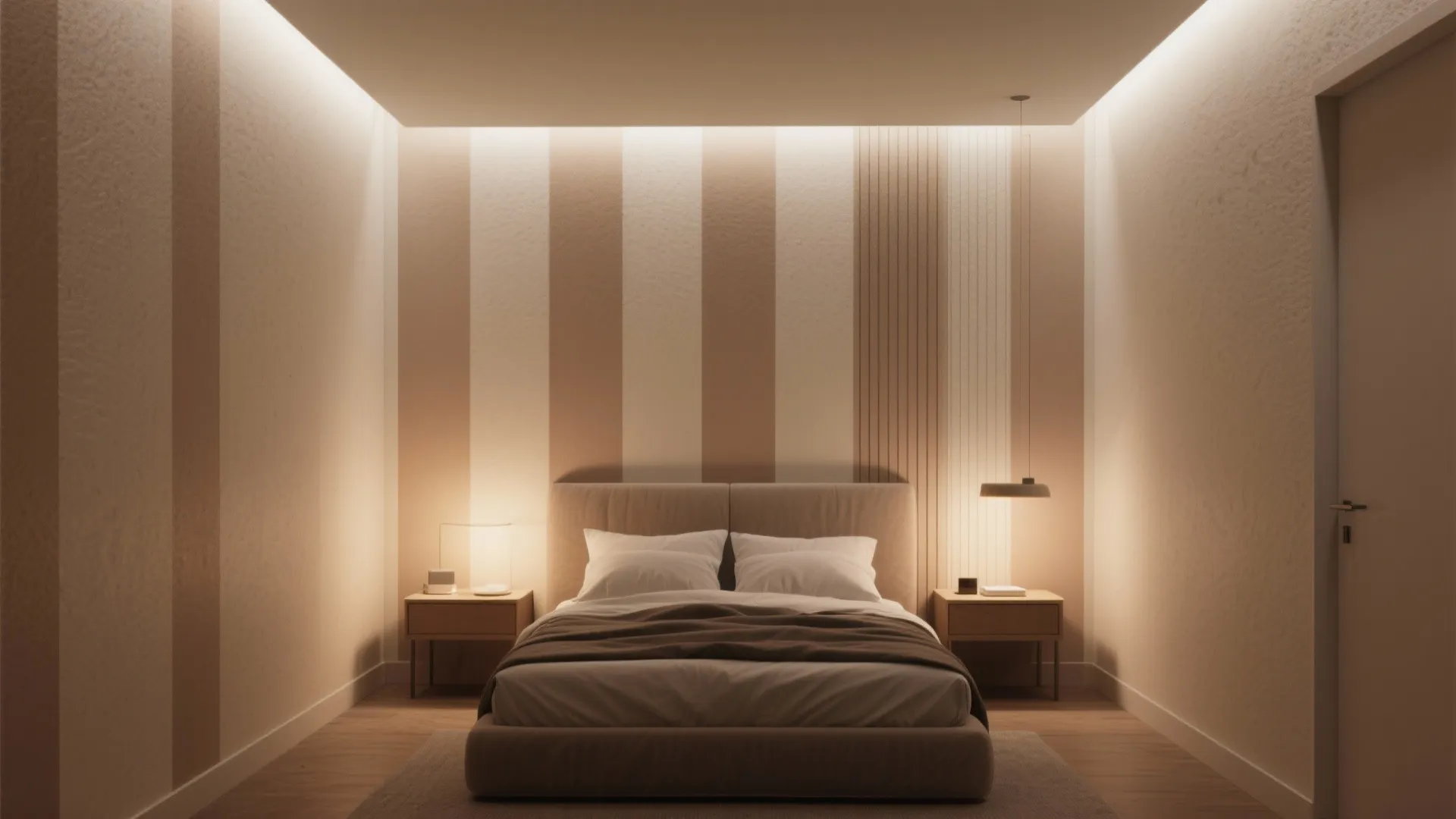 3. Vertical Paint Stripes to Raise Ceilings