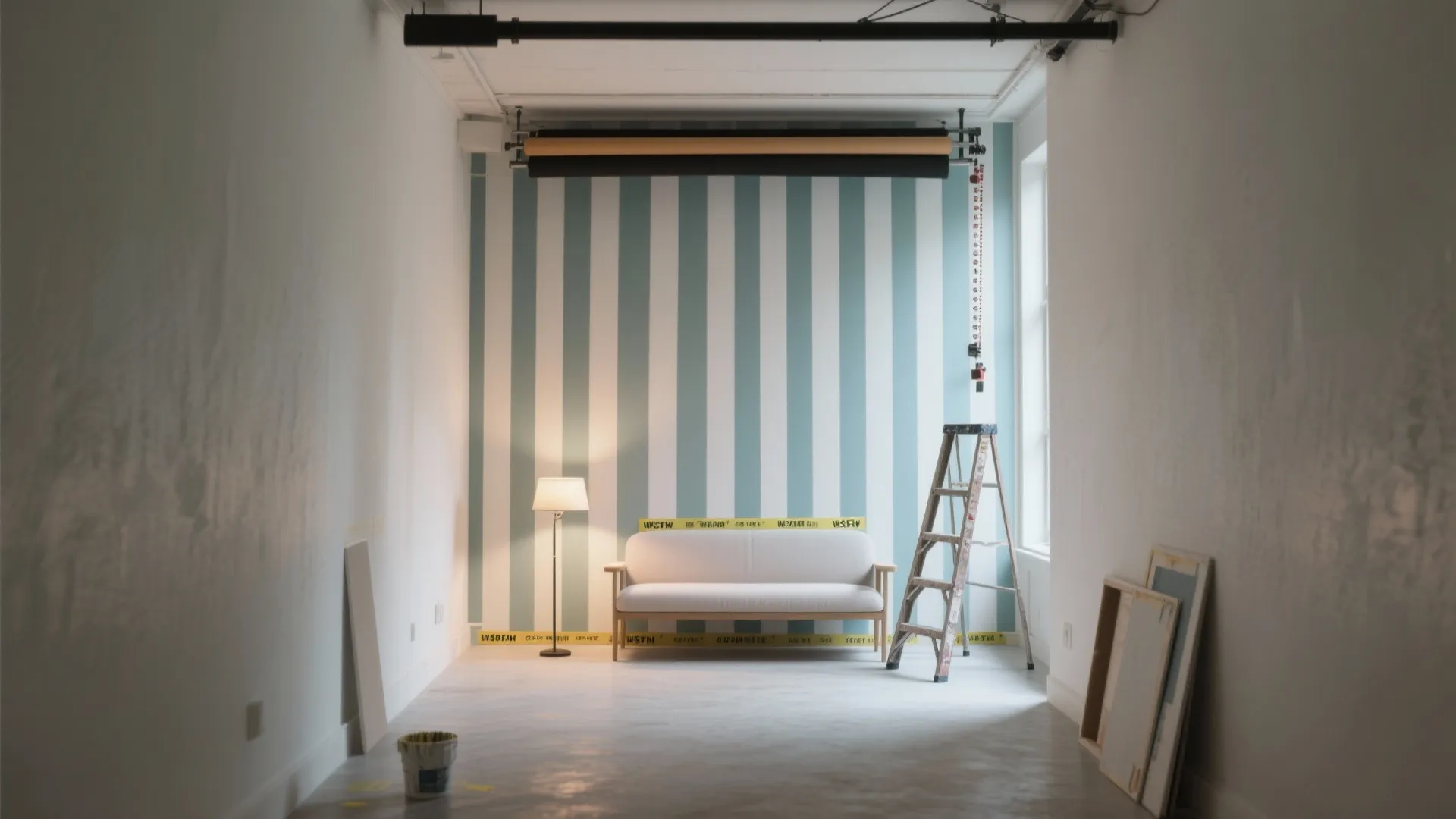 2. Vertical Stripes to Add Height