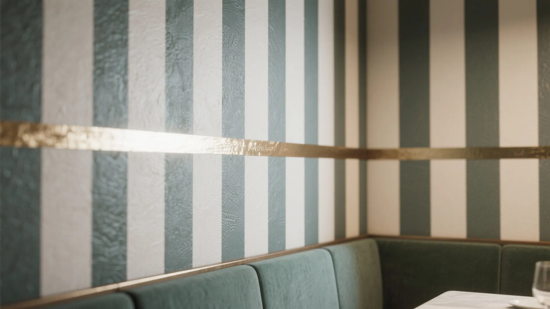 4. Vertical stripes to raise the ceiling