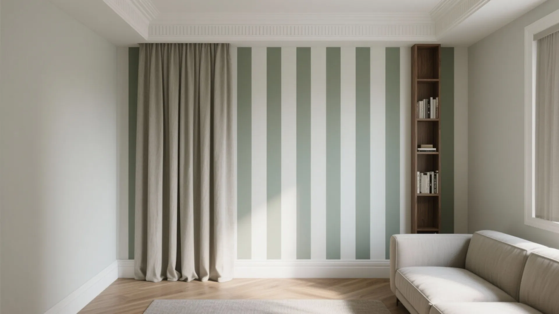 Tone-on-Tone Vertical Pinstripes