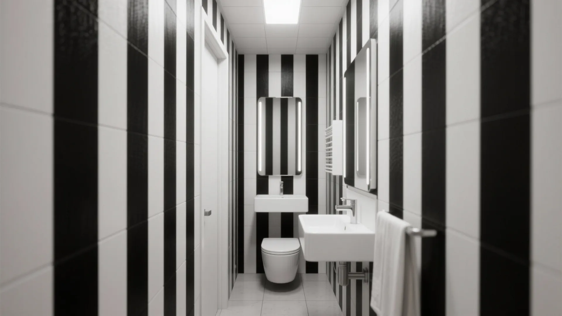 2. Vertical Stripes to Raise the Ceiling