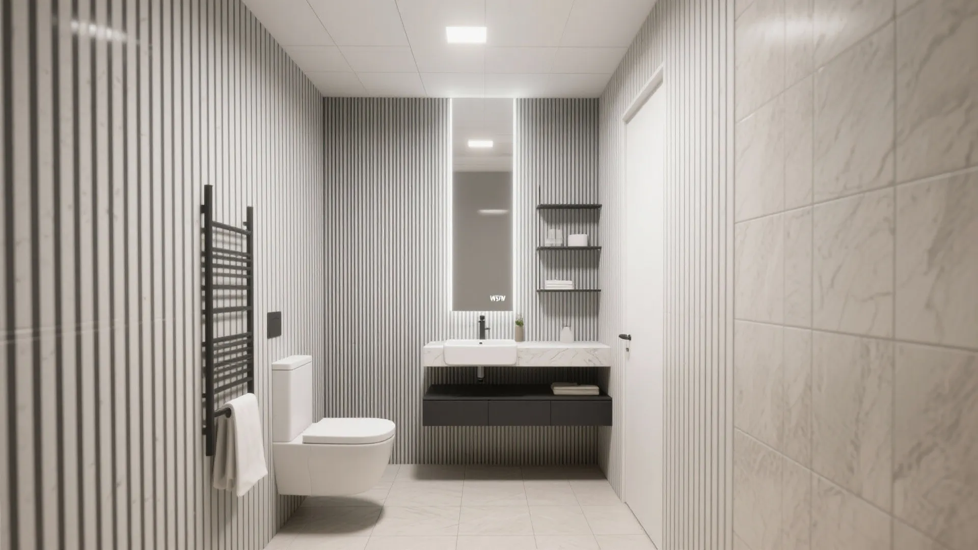 2. Vertical Stripes to Lift the Ceiling