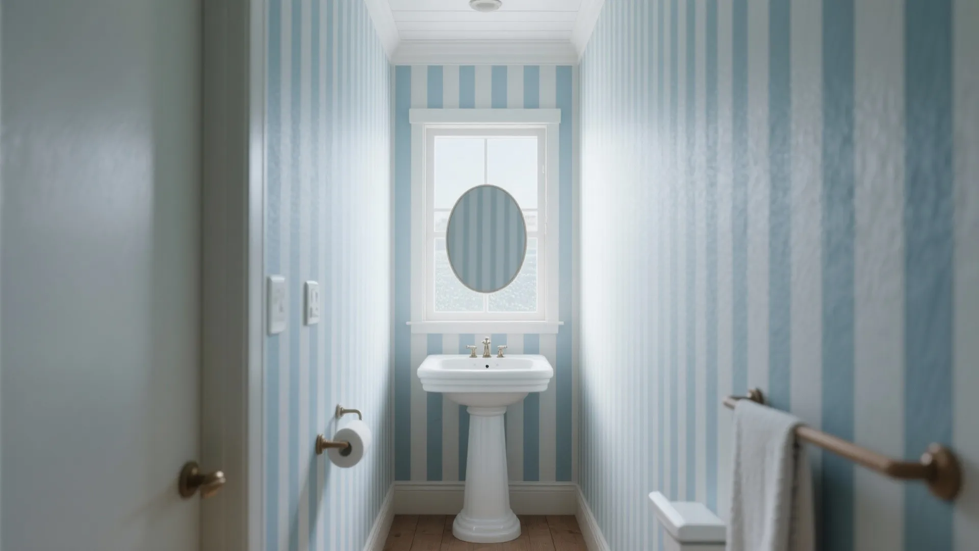 1. Go vertical with thin stripes