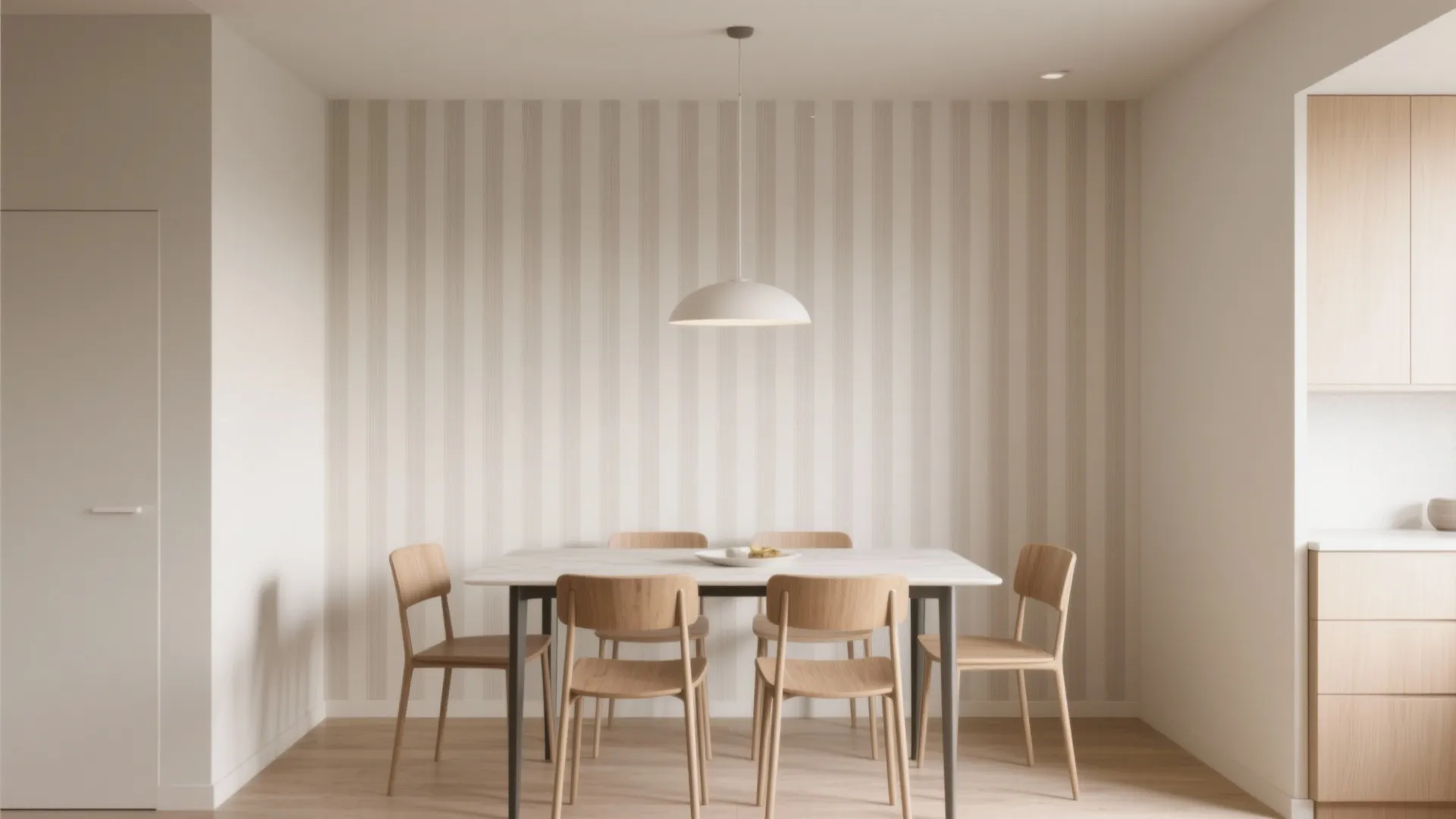 1. Vertical Stripes to Lift Low Ceilings