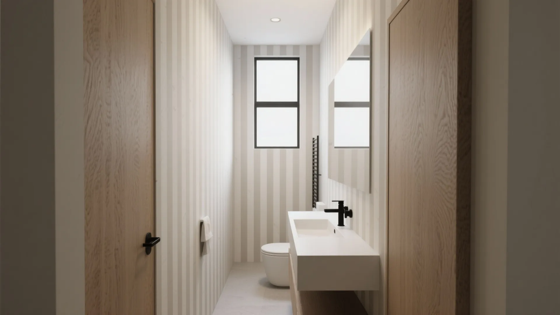 1. Vertical Stripes to Lift the Ceiling