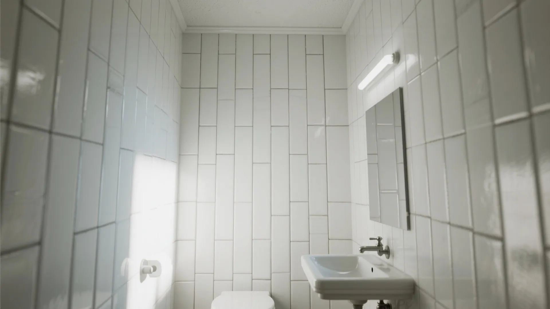 2. Go vertical with subway tiles