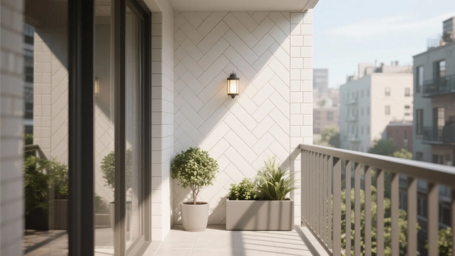 Vertical Subway or Herringbone to Elongate Space