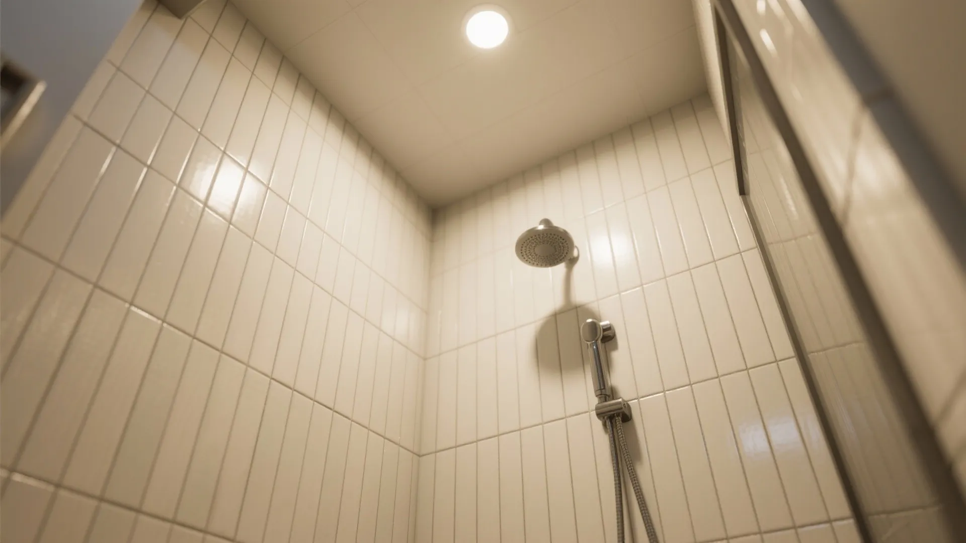 2. Vertical subway tiles for perceived height