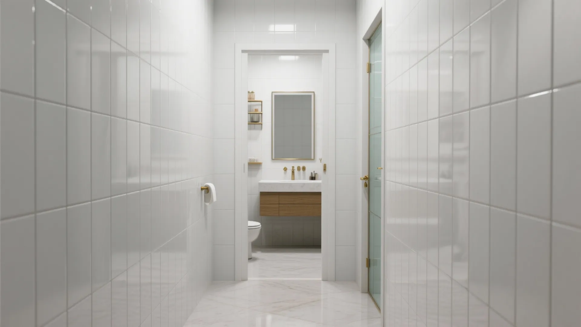 Vertical Subway Tiles to Lift Small Spaces