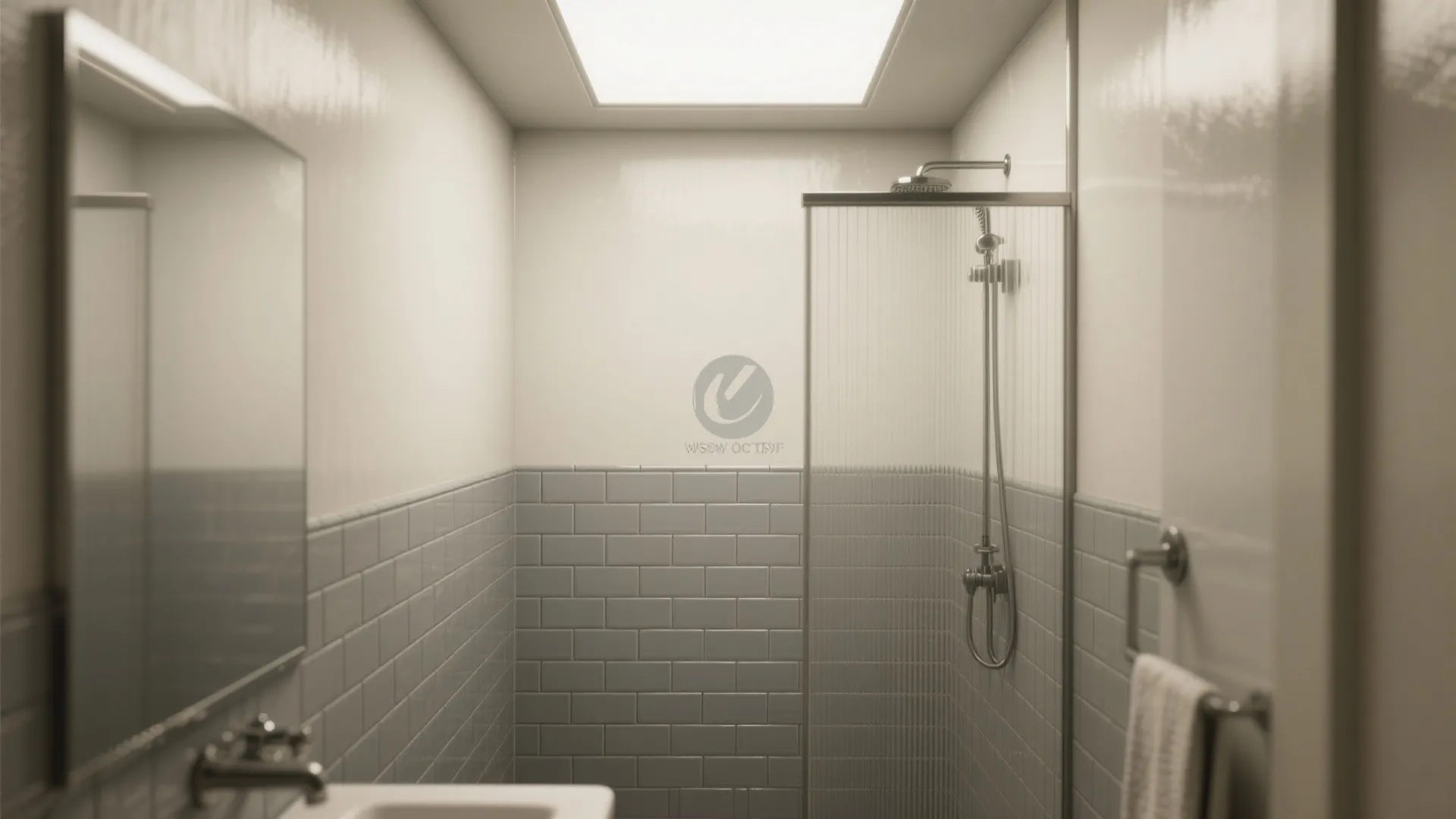 2. Vertical subway tiles for height and personality