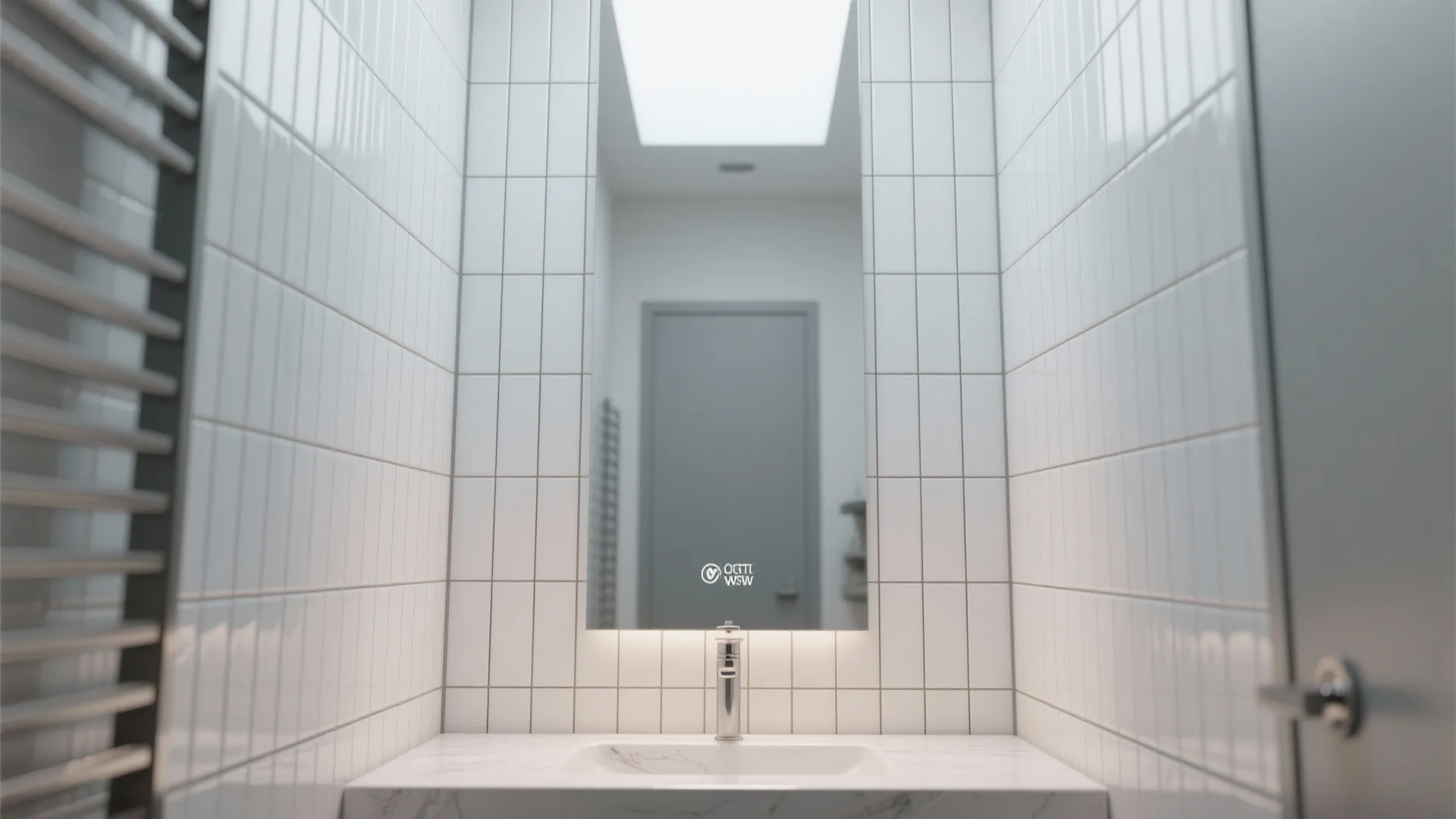 2. Vertical subway tiles to lift the ceiling