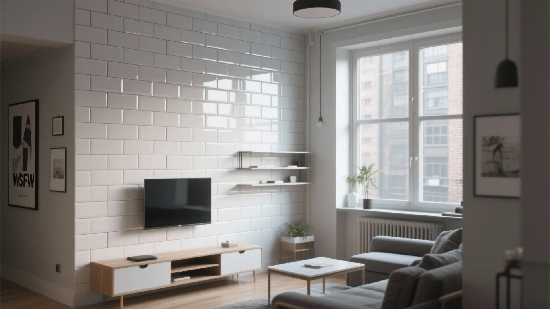 2. Vertical subway tiles to visually raise the ceiling