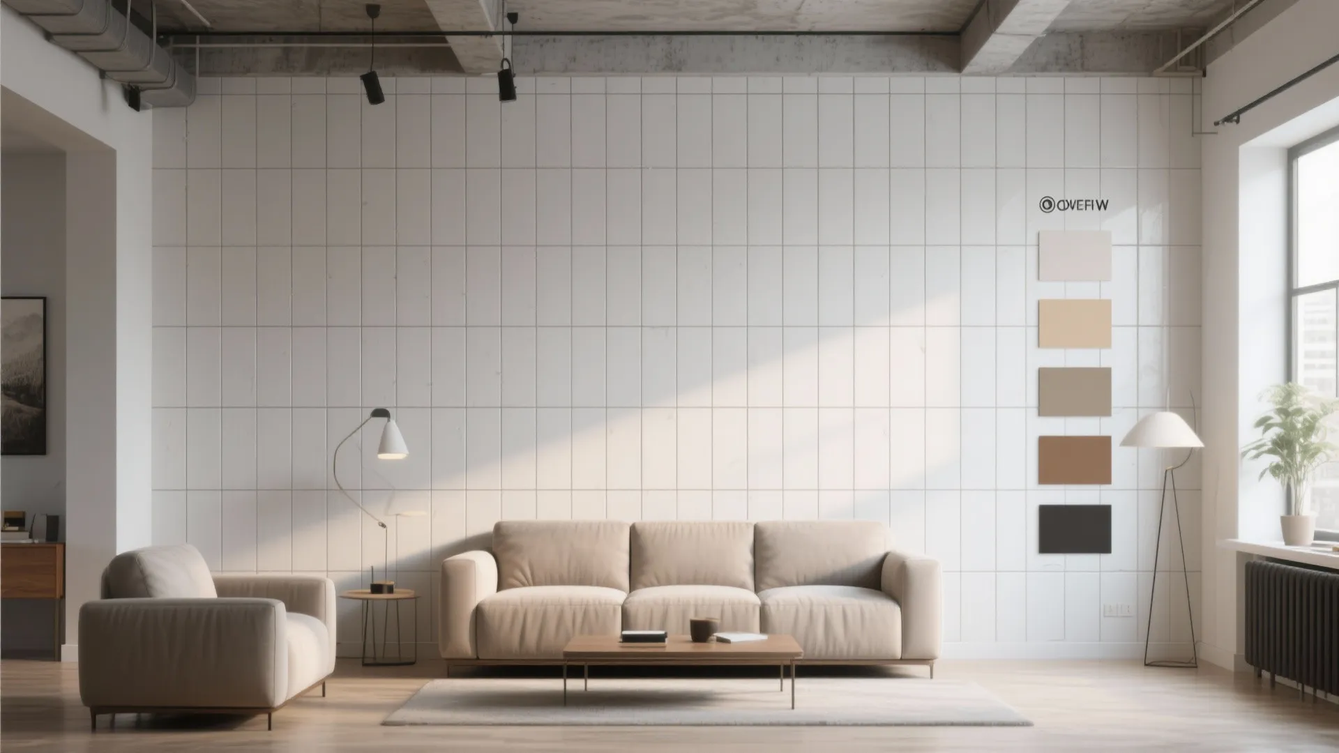 3. Subway tiles in a vertical layout for extra height