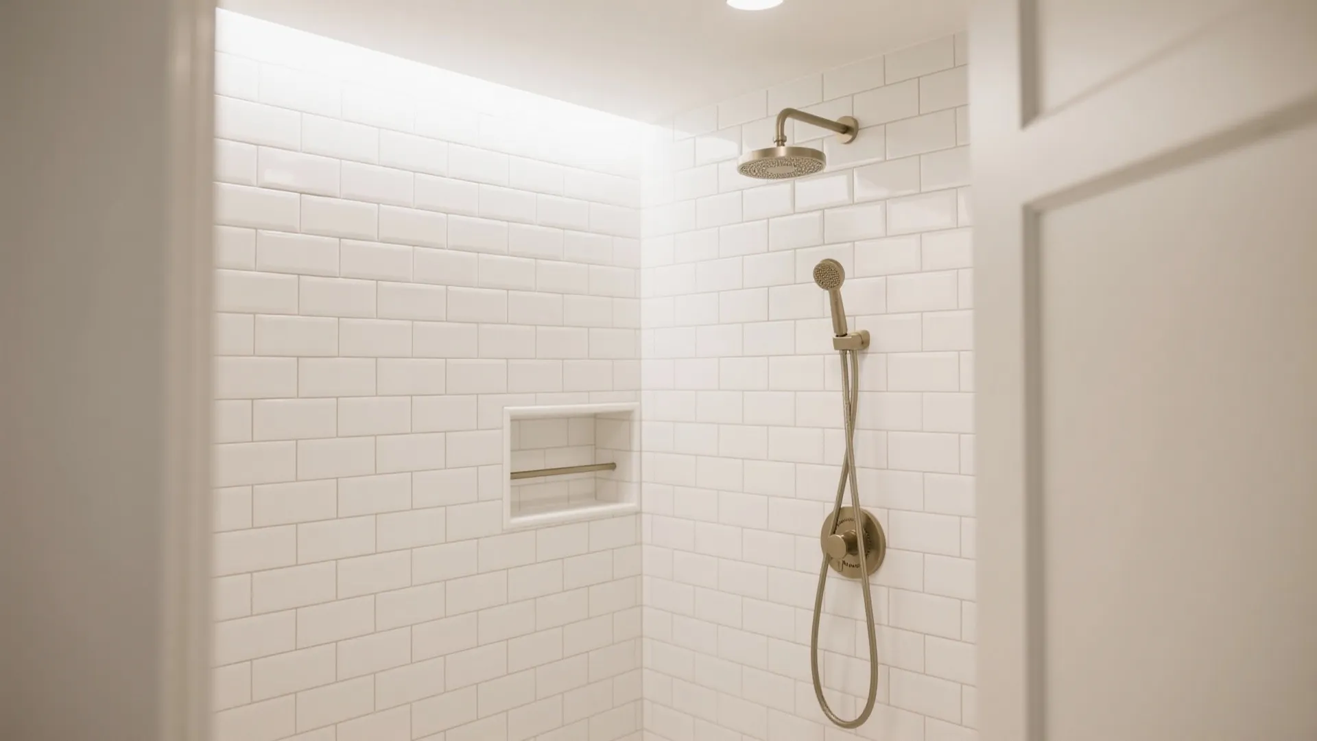 Vertical subway tiles with stacked joints