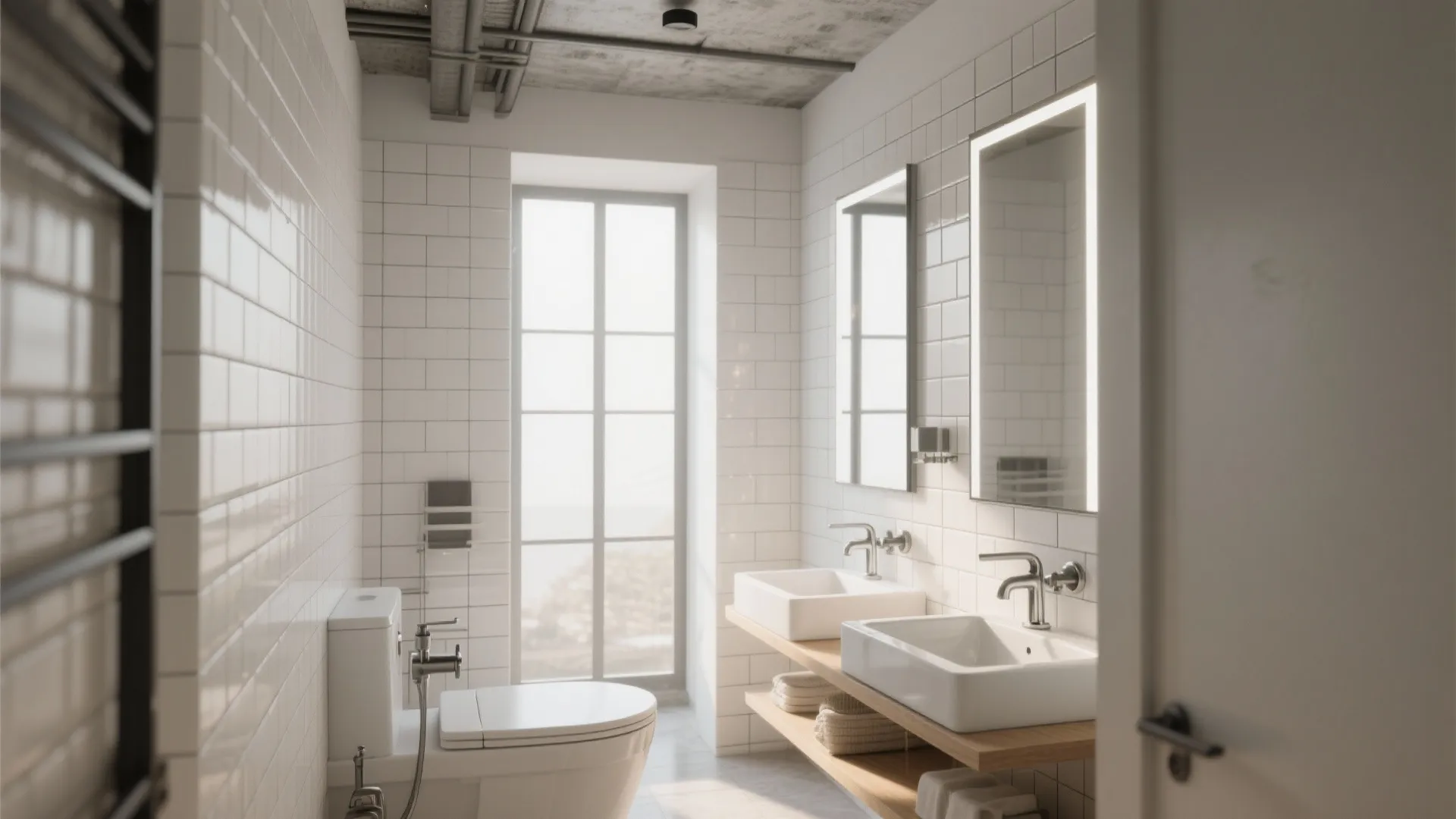 4. Vertical Stacked Subway Tiles