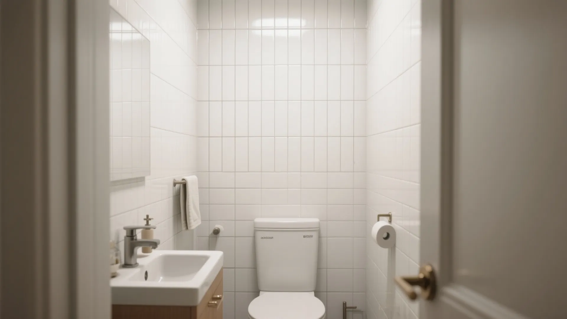 1. Go Vertical with Subway Tiles