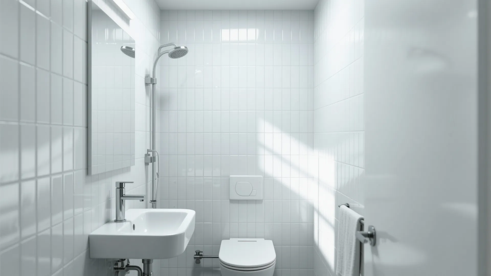 1. Go Vertical with Subway Tiles