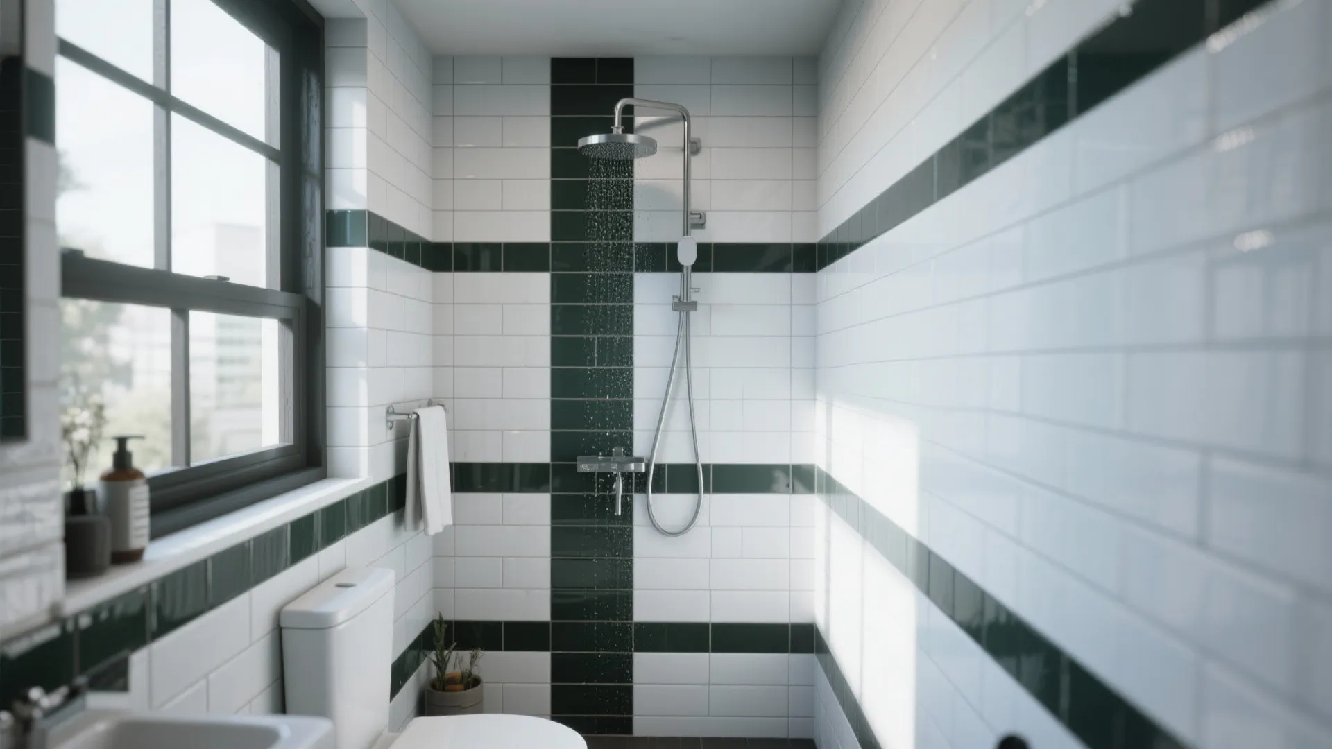 3. Subway Tiles with a Twist