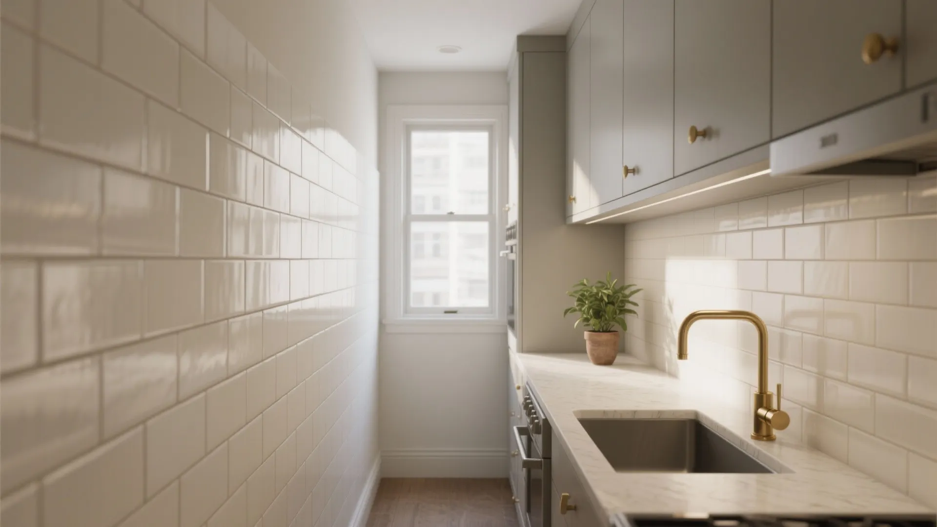 1. Vertical Subway Tiles to Stretch Height