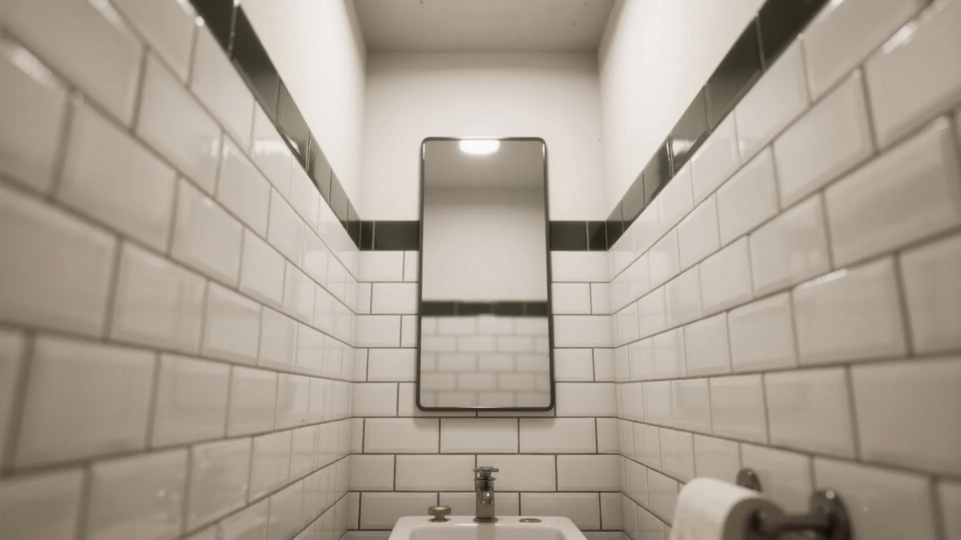 2. Vertical subway tiles to heighten the ceiling