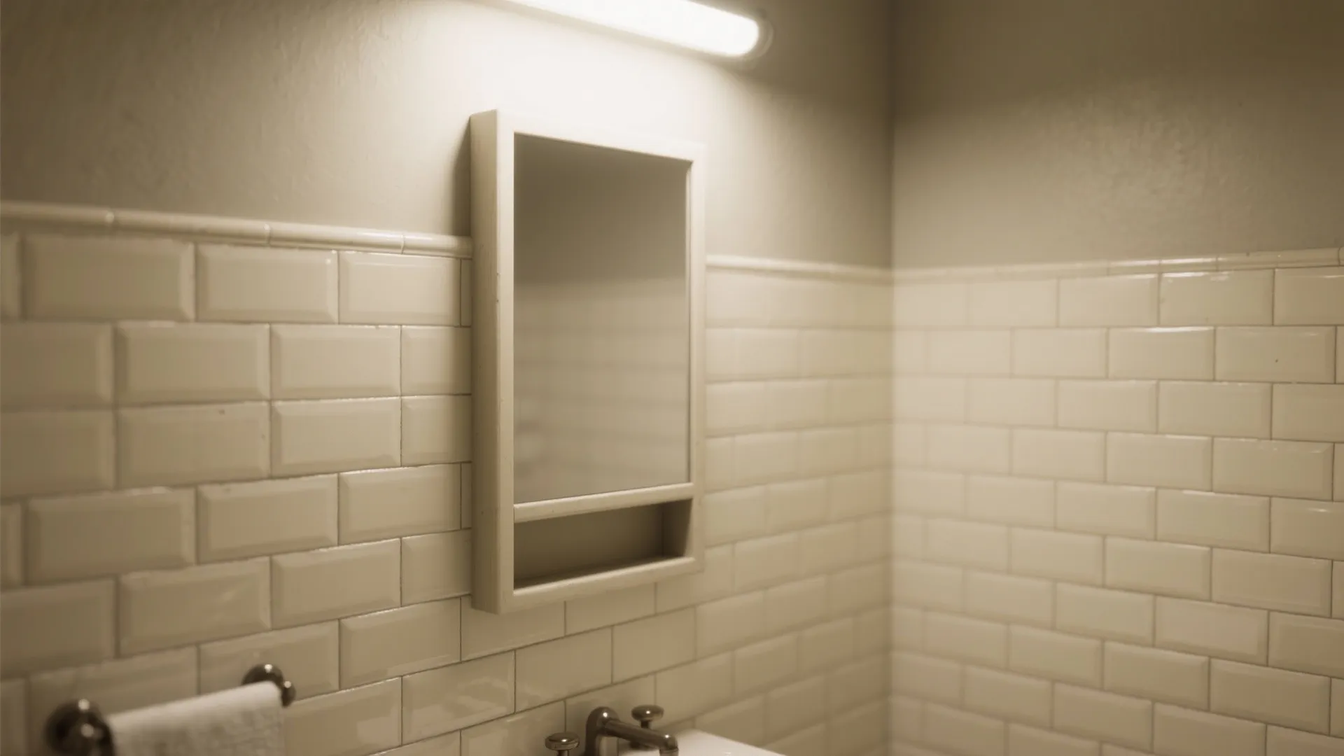 3. Vertical tile and light colors to enlarge baths