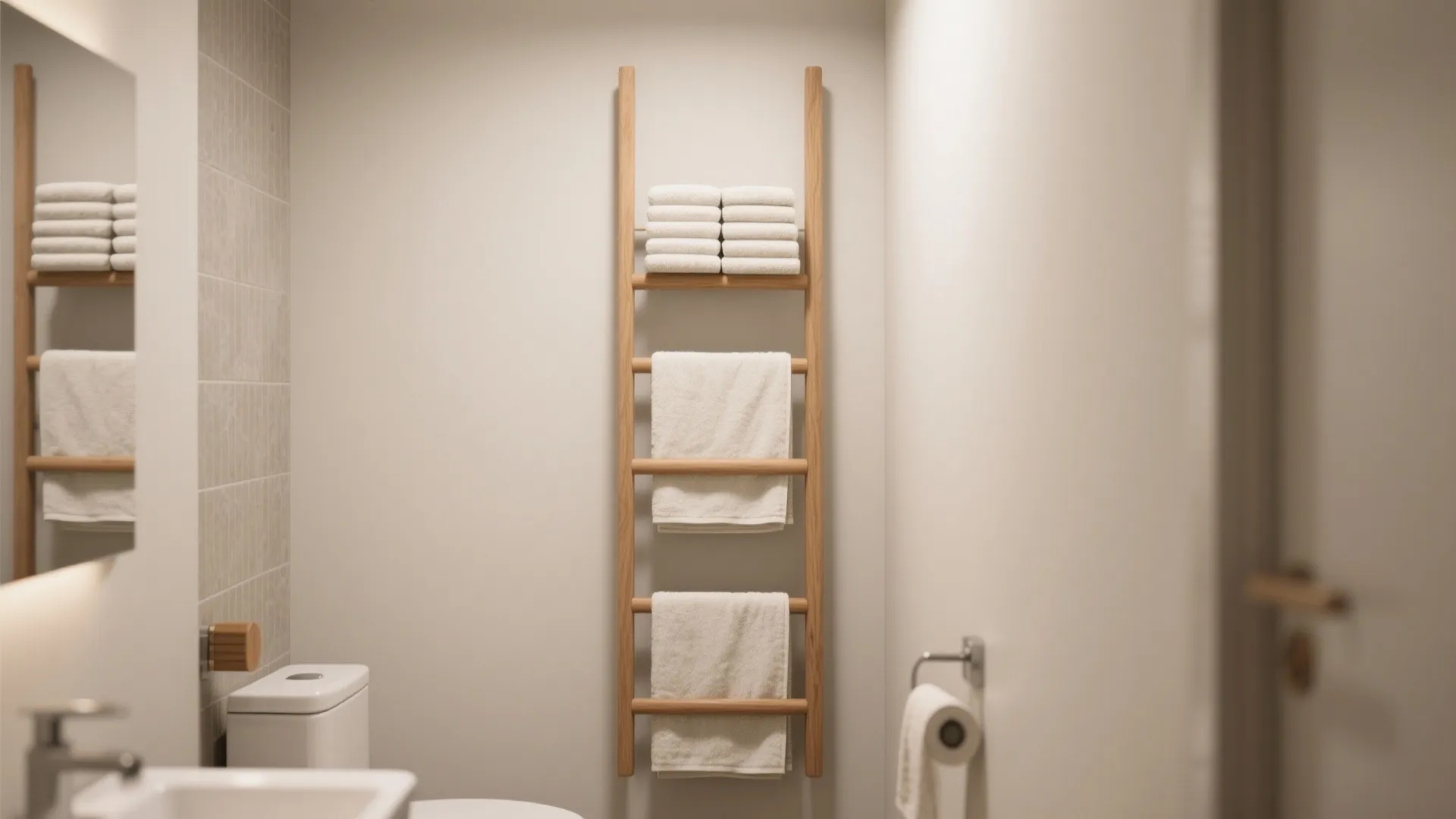 2. Vertical Towel Ladders