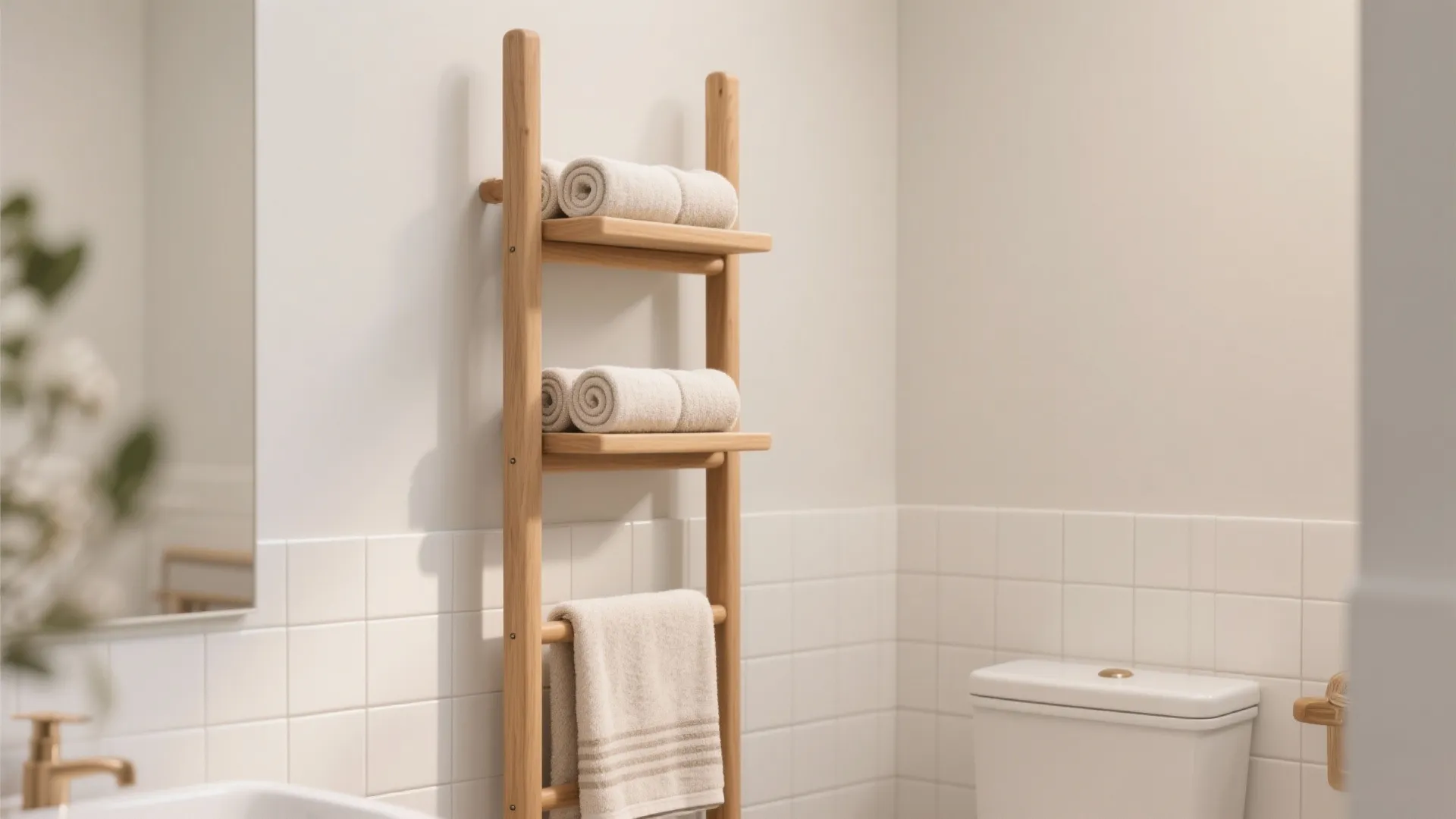 2. Vertical Towel Ladder