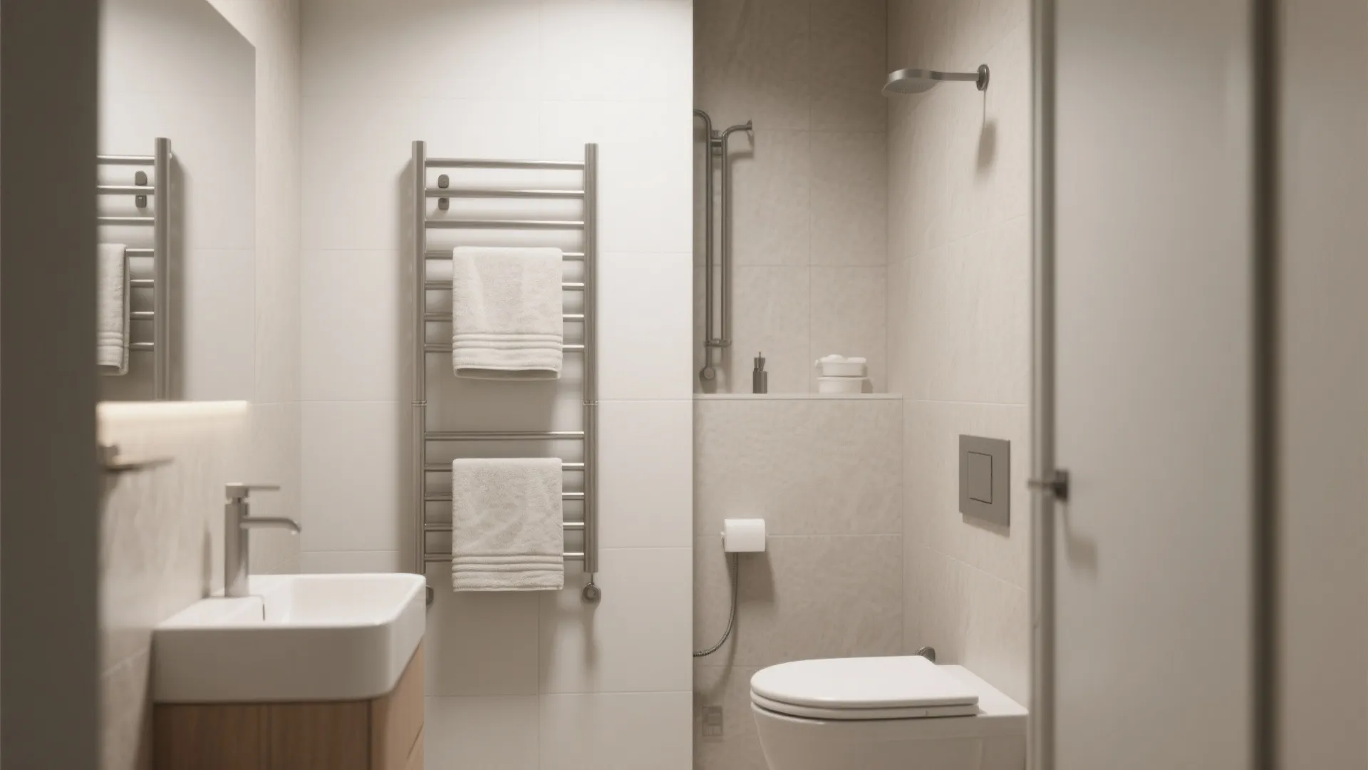 7. Vertical Towel Storage