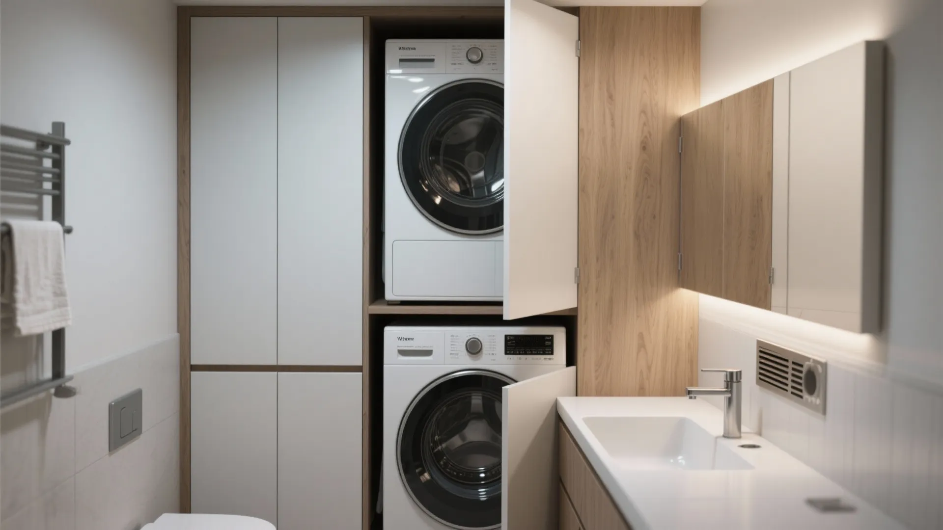 1. Stack and Serve: Vertical Laundry Tower