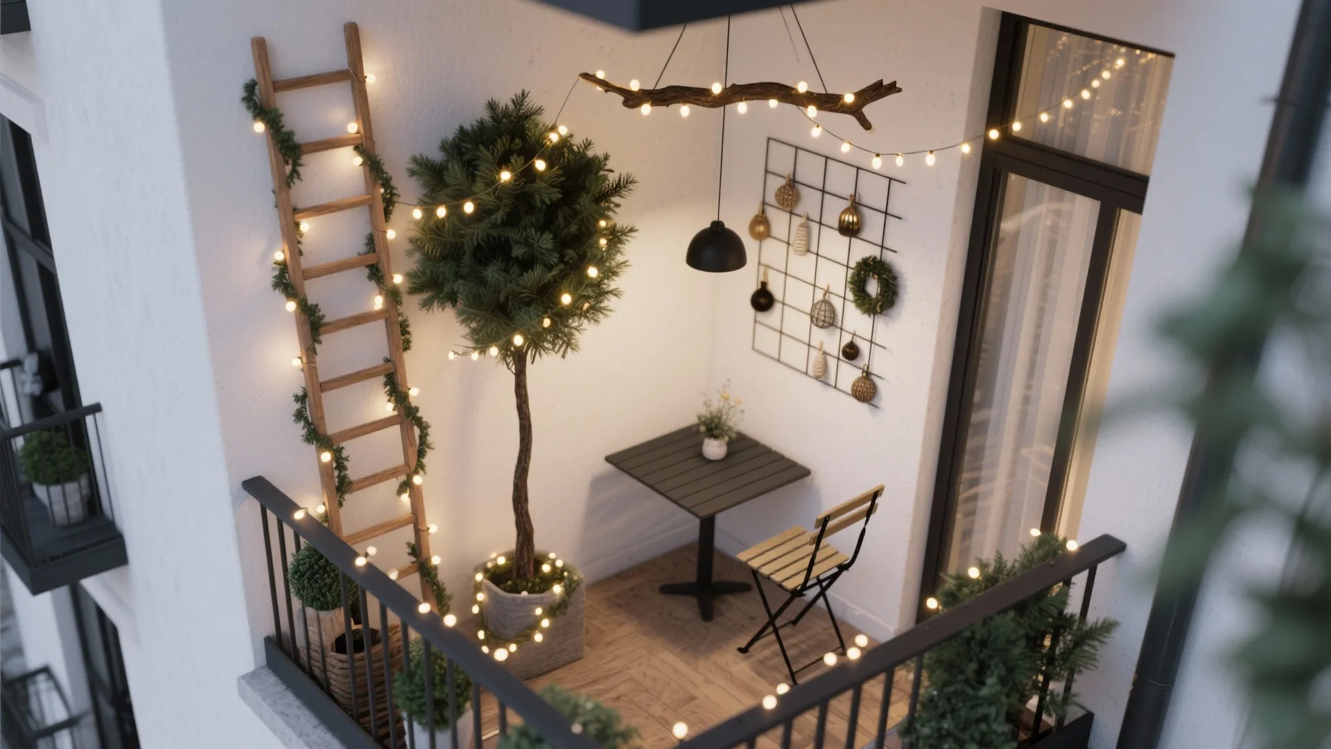 Vertical Tree Alternatives: Ladder, Wall Grid, or Hanging Branch